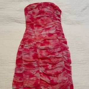 Revolve superdown strapless mini dress, size small!